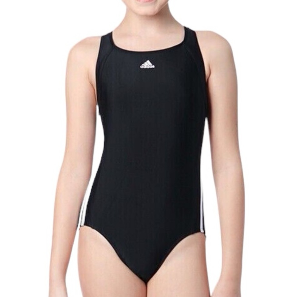 ADIDAS girls eco friendly one piece athletic sport DY9523 swimsuit size S NWT